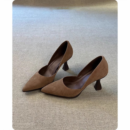 Autumn ladies elegant pointed toe high heels