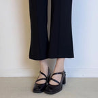 New Autumn Women's Shallow Slip-on Thick Heel Casual Shoes