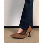 Autumn ladies elegant pointed toe high heels
