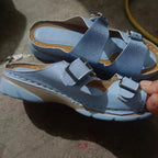 New Summer Women's Casual Shoes: Single-Strap Buckle, Round-Toe Design