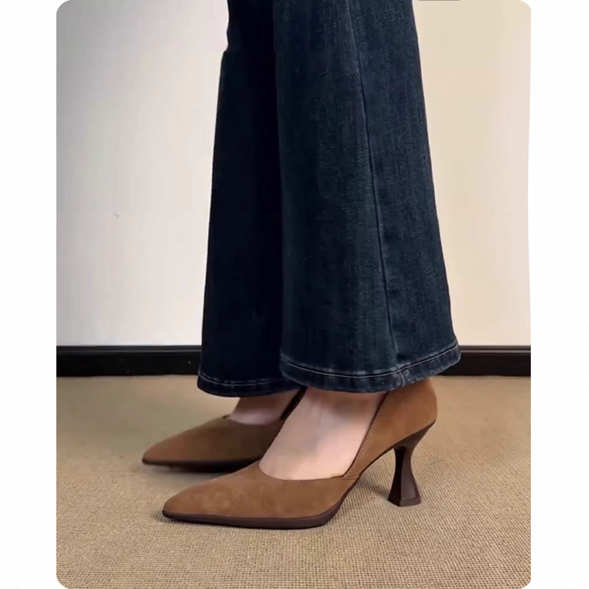 Autumn ladies elegant pointed toe high heels