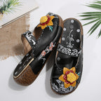 2026 New Summer Women's Floral Embroidered Flat Sandals