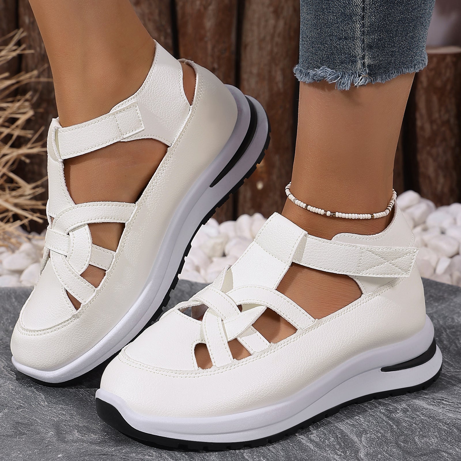 Women's Summer Casual Cut-out Wedge Sandals