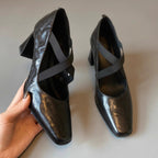 Autumn women's new cross-strap casual high heels