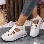 Women's Summer Casual Cut-out Wedge Sandals