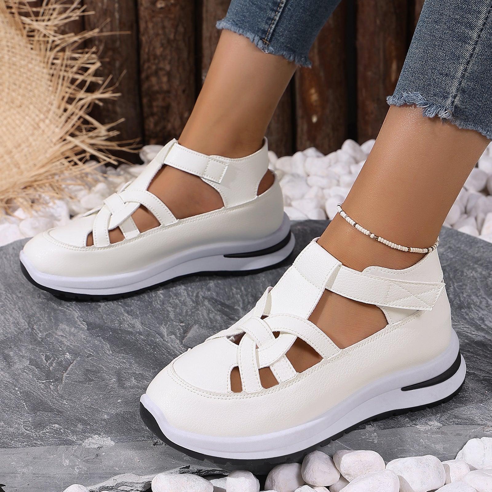 Women's Summer Casual Cut-out Wedge Sandals