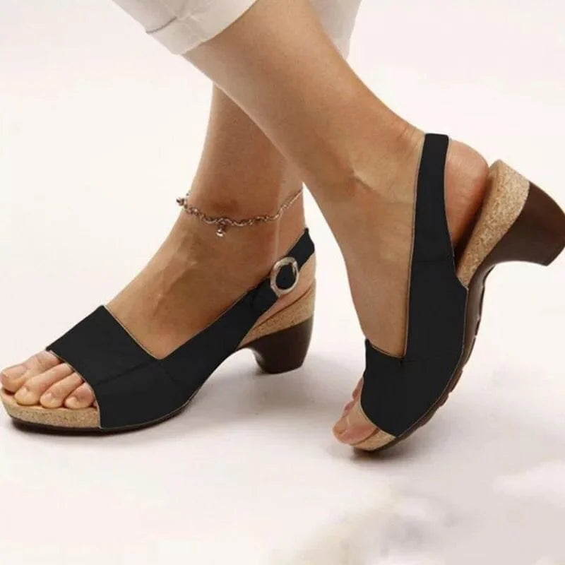 🔥50% Off On The Last Day-Women's Comfy Elegant Low Chunky Heel Shoes